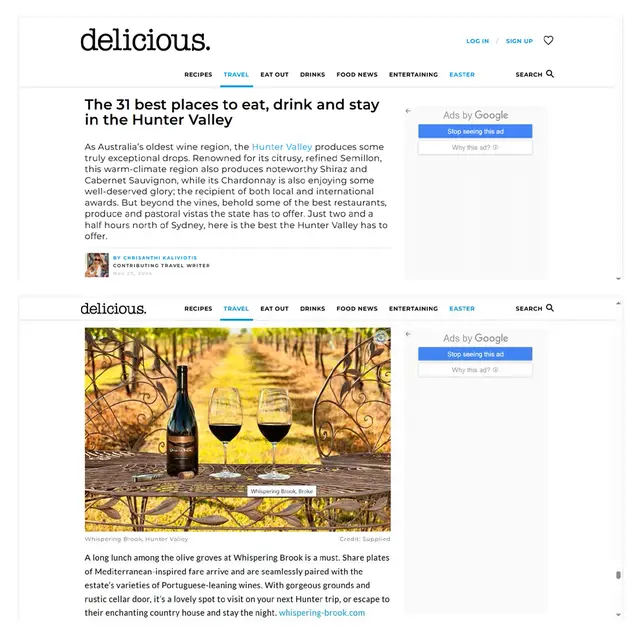 Screenshot of the Delicious site